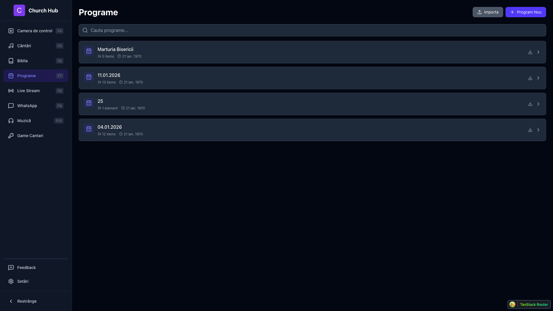 Programe de Servicii