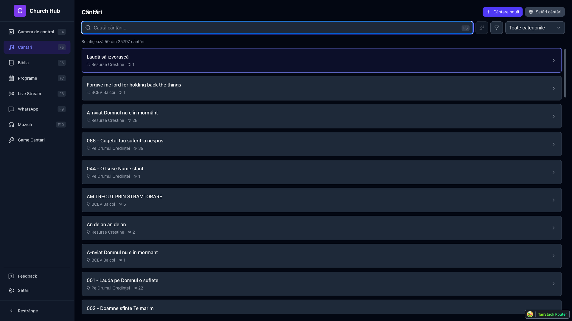 Biblioteca de Cantari